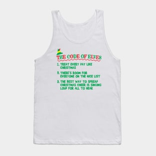 The Code of Elves - Elf Movie Tank Top